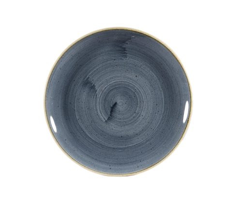 Churchill, Churchill Coupeteller flach Stonecast Blueberry; 21.7 cm (Ø); blau/braun; rund; 12 Stück / Pack