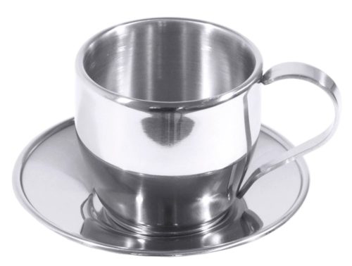 Contacto, Kaffeetassen-Set Contacto Bander Silber Edelstahl 0.18 l - Kaffeetassen-Set