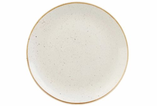 Churchill, Churchill Teller flach Stonecast Barley White Coupe; 32.4 cm (Ø); weiss/braun; rund; 6 Stück / Pack