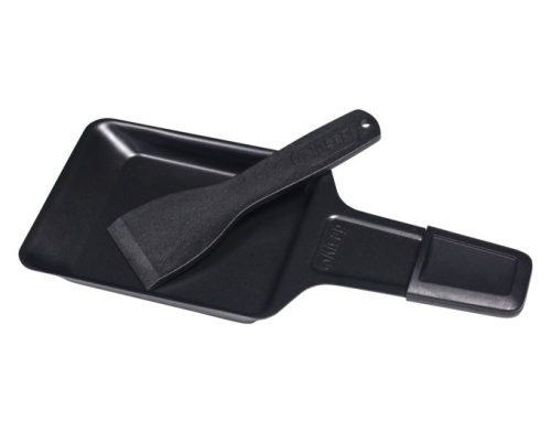Kisag, Kisag Raclette Pfännchen mit PA Spachtel Raclettepfännchen – Raclette Zubehör/Fondue Zubehör – schwarz