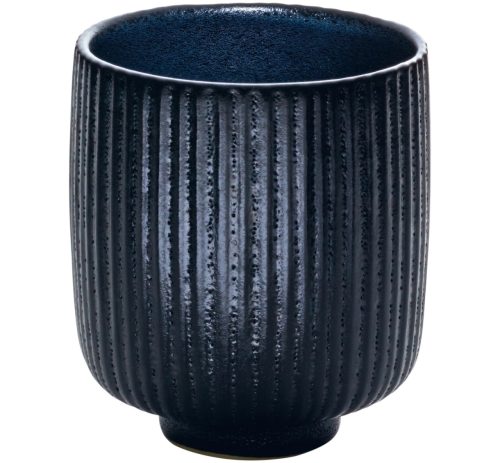 Playground, Playground Becher Nara hoch Relief; 320 ml, 8x9.5 cm (ØxH); schwarz; 6 Stück / Pack