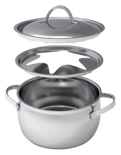 Kisag, Kisag - Fleischfondue-Caquelon, 20CM/2.7L, Chrom