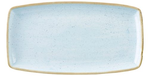 Churchill, Churchill Oblong Platte Stonecast Duck Egg; 35x28.5 cm (LxB); hellblau/braun; rechteckig; 6 Stück / Pack