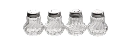 Aps, APS Ministreuer; 3.5x4 cm (ØxH); silber/transparent; 4 Stück / Pack