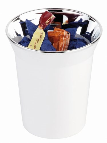 Aps, APS Tischabfallbehälter Fiato 1l; 1000 ml, 13x15 cm (ØxH); weiss; rund