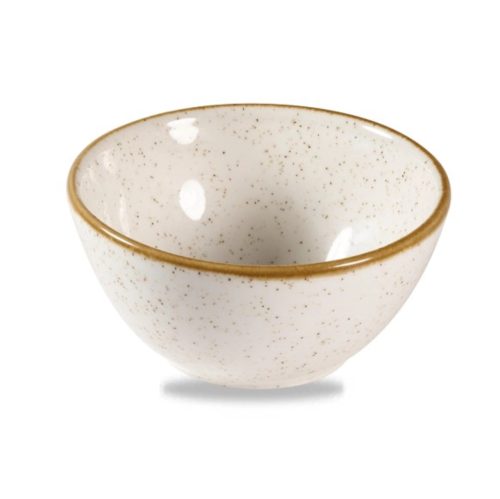 Churchill, Churchill Snack Schale Stonecast Barley White; 400 ml, 13 cm (Ø); weiss/braun; rund; 12 Stück / Pack
