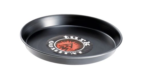 Aps, APS Pizzablech, Blaublech (nicht beschichtet), rund; 2.5x32 cm (HxØ); schwarz; rund