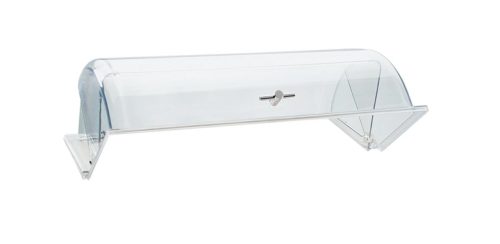 Aps, APS Rolltop-Haube Capo rechteckig; GN 1/1, 53x32.5x19 cm (LxBxH); transparent/silber; rechteckig