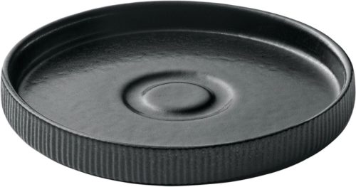 Playground, Playground Untertasse Nara Relief; 15x2.5 cm (ØxH); schwarz; rund; 6 Stück / Pack