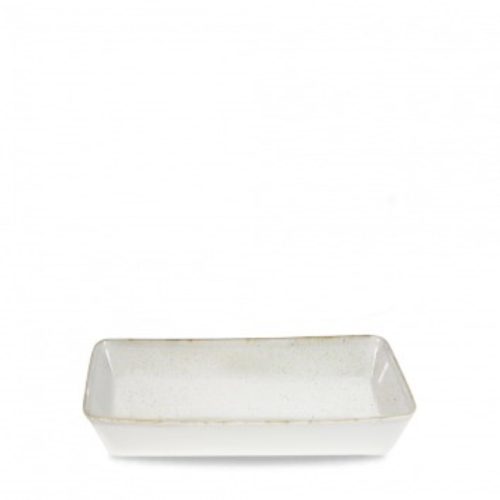 Churchill, Churchill Buffetschale Stonecast Hints Barley White rechteckig; 3500 ml, 38x25x6.2 cm (LxBxH); weiss/braun; rechteckig; 4 Stück / Pack