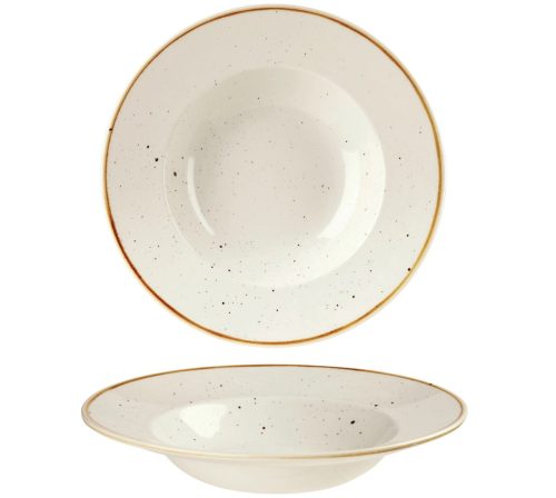 Churchill, Churchill Teller tief Stonecast Barley White; 468 ml, 28x3.7 cm (ØxH); weiss/braun; rund; 12 Stück / Pack