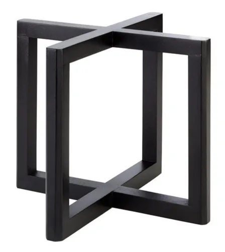 Aps, APS Buffetständer WOOD, Akazienholz; 20x20x17.5 cm (LxBxH); schwarz; quadratisch