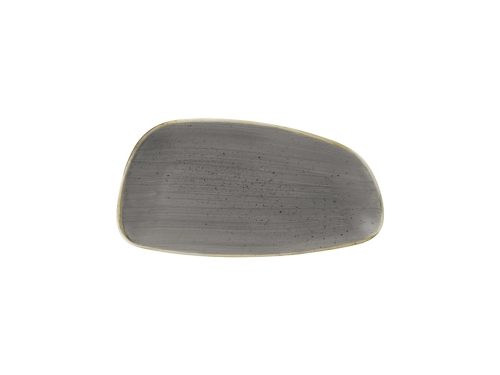 Churchill, Churchill Chefs Geo Platte Stonecast Peppercorn; 15.5x30 cm (LxB); grau/braun; rechteckig; 12 Stück / Pack