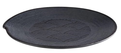 Aps, APS Teller Dark Wave Schwarz Kunststoff 27 cm - Material: Melamin - Teller