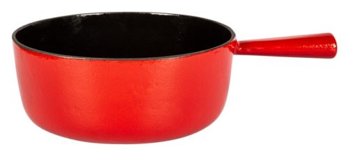 Stöckli, Stöckli Käsefonduecaquelon Classic 24 cm rot/schwarz – Fondue Caquelon