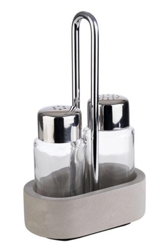 Aps, APS Pfeffer-/Salz-Menage Element; 6x17 cm (BxH); grau