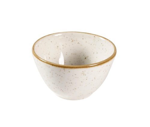 Churchill, Churchill Dip Schale Stonecast Barley White; 110 ml, 8.5 cm (Ø); weiss/braun; rund; 12 Stück / Pack