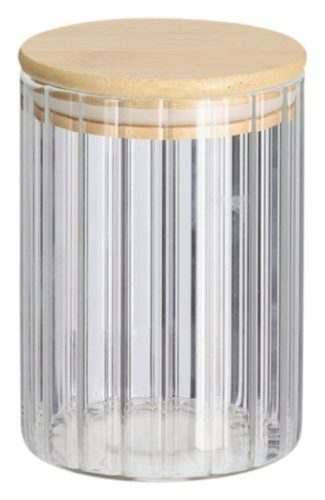 zeller, Zeller Vorratsglas mit Rillen 610ml
