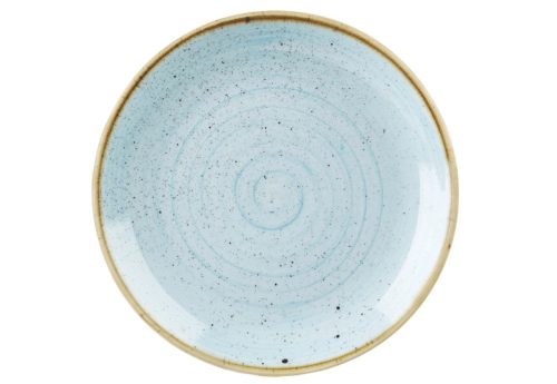 Churchill, Churchill Teller flach Stonecast Duck Egg Coupe; 32.4 cm (Ø); hellblau/braun; rund; 6 Stück / Pack