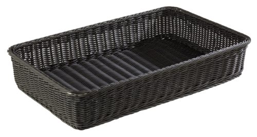 Aps, APS Korb PROFI LINE, GN 1/1; GN 1/1, 53x32.5x10 cm (LxBxH); schwarz; rechteckig
