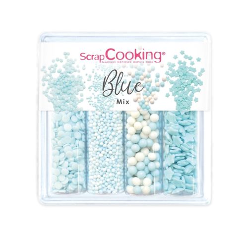 Scrap Cooking, 4er Set Zuckerdekors Blue Mix 64g