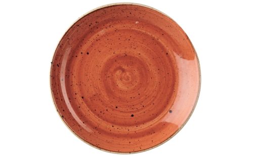 Churchill, Stonecast Orange Teller coupe flach 16.5cm