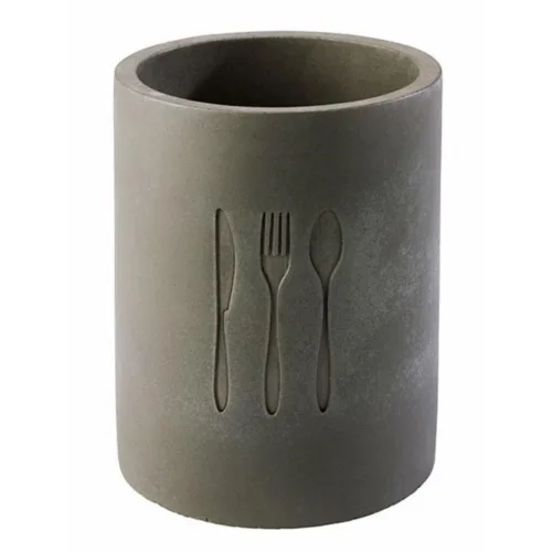 Aps, APS Besteckbehälter ELEMENT, 2er-Set, Beton; 11x14 cm (ØxH); grau