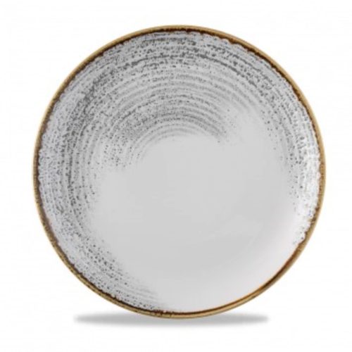 Churchill, Churchill Teller flach Studio Prints Accents Jasper Grey Coupe; 28.8 cm (Ø); grau/braun; rund; 12 Stück / Pack