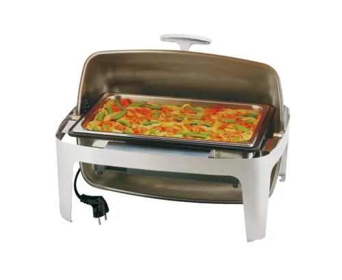 Aps, APS Elektro-Chafing Dish, 1/1 GN; GN 1/1, 11000 ml, 67x52.8x43.3 cm (BxTxH); silber; rechteckig