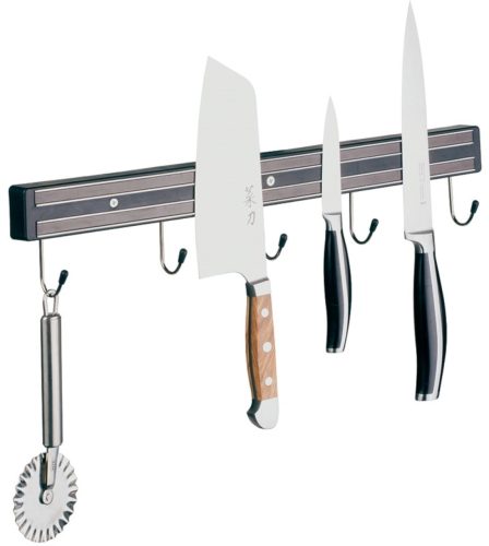 Aps, APS Magnet-Messerhalter; 47x4x2 cm (LxBxH); silber