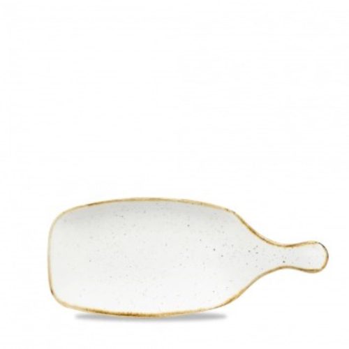 Churchill, Churchill Platte Stonecast Barley White mit Griff; 12.3x28.4 cm (LxB); weiss/braun; rechteckig; 6 Stück / Pack