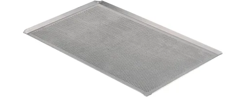 Backblech Alu perforiert 40x30cm H:1cm mit schräger Kante