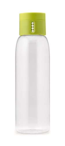 Joseph Joseph, Trinkflasche Joseph Joseph Dot Grün/Transparent Kunststoff 7 cm 23.5 cm 0.6 l - Farbe: transparent/grün - Trinkflasche