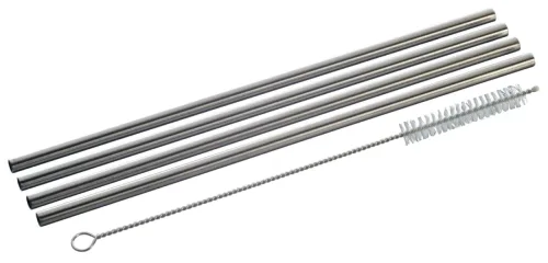 undefined, Trinkhalme 4-er Set mit Bürste 21.5cm