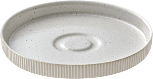 Playground, Playground Untertasse Nara Relief; 15x2.5 cm (ØxH); weiss; rund; 6 Stück / Pack