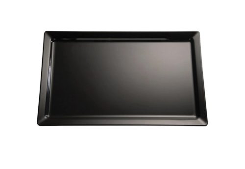 Aps, APS GN 2/4 Tablett PURE, Melamin; GN 1/1, 53x32.5x3 cm (LxBxH); schwarz; rechteckig