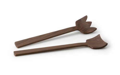 CONTINENTA, Salatbesteck Continenta Braun Holz 0 cm - Farbe: Walnuss - Material: Nussbaum - Salatbesteck