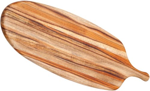 DIVERSE, Diverse Servierplatte Teak Haus Braun Holz 21.5 cm 67.5 cm - Material: Teakholz massiv - Servierplatte