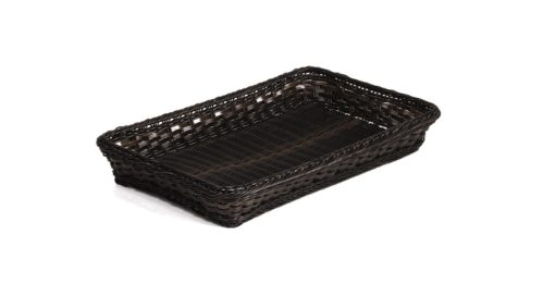 Aps, Aps Schwarz/Braun Kunststoff/Edelstahl 10.5 cm - Material: Polypropylen, mit Edelstahldraht im Rand - Servierkorb