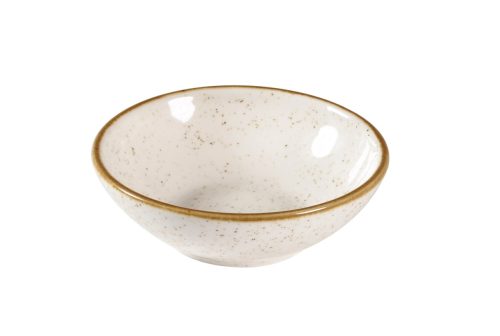 Churchill, Churchill Bowl Stonecast Barley White; 200 ml, 11.6 cm (Ø); weiss/braun; rund; 12 Stück / Pack