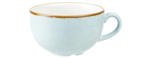 Churchill, Churchill Cappuccino Tasse Stonecast Duck Egg; 460 ml, 11x7 cm (ØxH); hellblau/braun; rund; 6 Stück / Pack