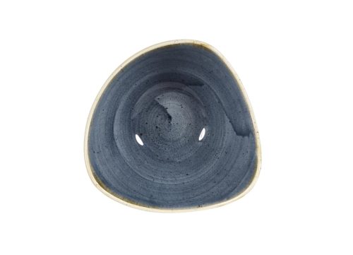 Churchill, Churchill Bowl Schale  Stonecast Blueberry dreieckig; 370 ml, 18.5x18.5 cm (LxB); blau/braun; 12 Stück / Pack