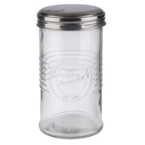 Aps, APS Zuckerdosierer OLD FASHIONED; 350 ml, 7.5x14 cm (ØxH); edelstahl/transparent; rund