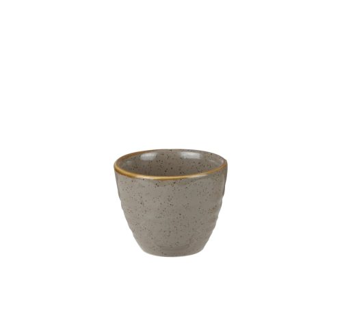 Churchill, Churchill Ripple Dip Schale Stonecast Peppercorn; 70 ml, 5.9x5 cm (ØxH); grau/braun; rund; 12 Stück / Pack
