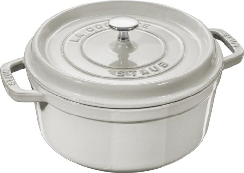 staub, Staub Cocotte 24 cm weisser Trüffel Gusseisen
