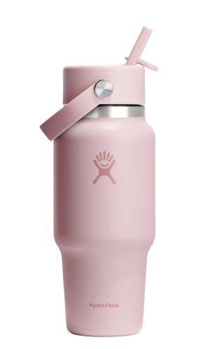 Hydro Flask, Hydro Flask Travel Bottle with Flex Straw Cap 710 ml Trinkflasche Rosa, Herren, Größe: 0