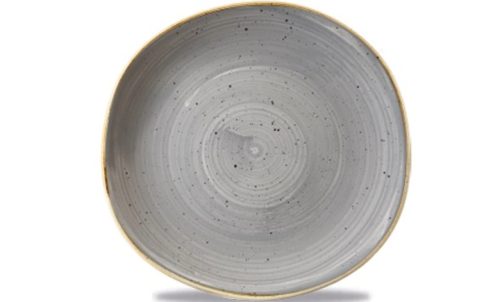 Churchill, Churchill Teller flach Stonecast Peppercorn organisch; 26.4 cm (B); grau/braun; organisch; 12 Stück / Pack