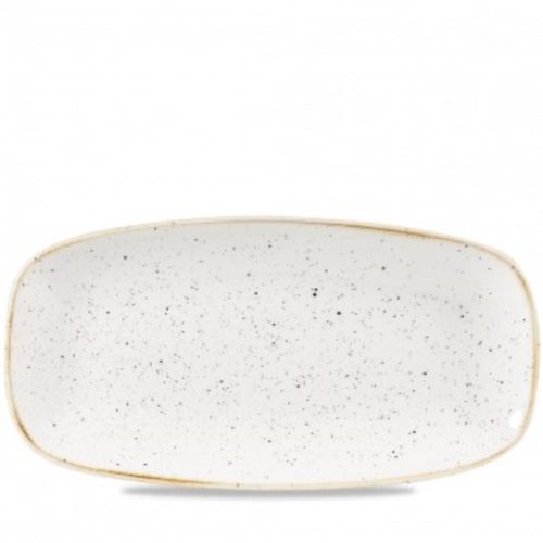 Churchill, Churchill Chefs Oblong Platte Stonecast Barley White; 29.8x15.3 cm (LxB); weiss/braun; rechteckig; 12 Stück / Pack