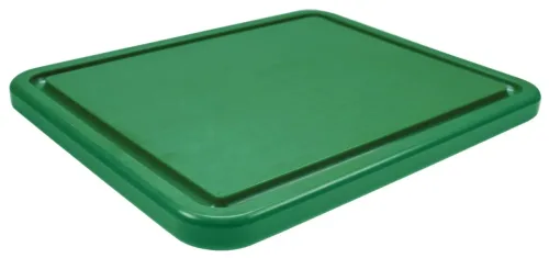 Schneidebrett GN 2/1 H3cm grün mit Saftrille