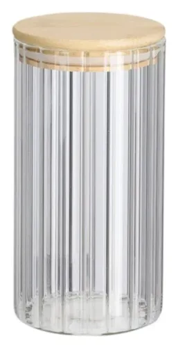 zeller, Zeller Vorratsglas mit Rillen 850ml